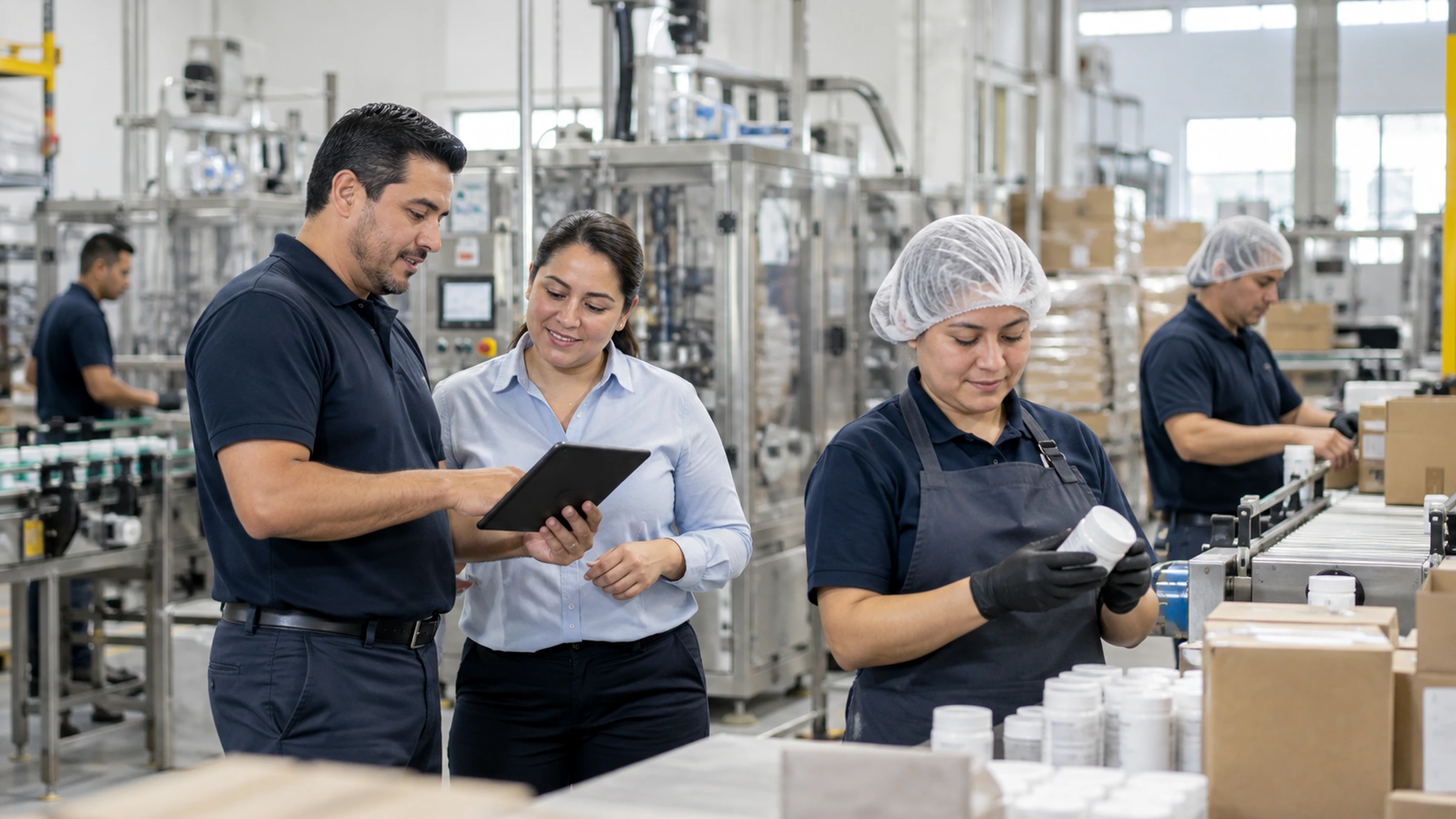 Taller o planta produciendo